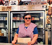 Italian woman selling cheese, NYC