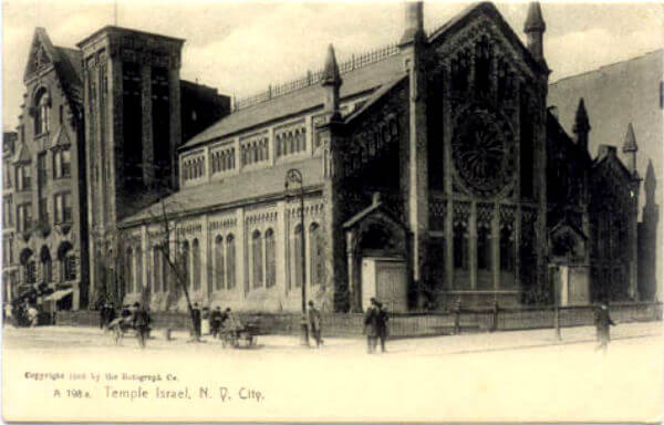 Temple Israel, 1905 in Harlem, NY.